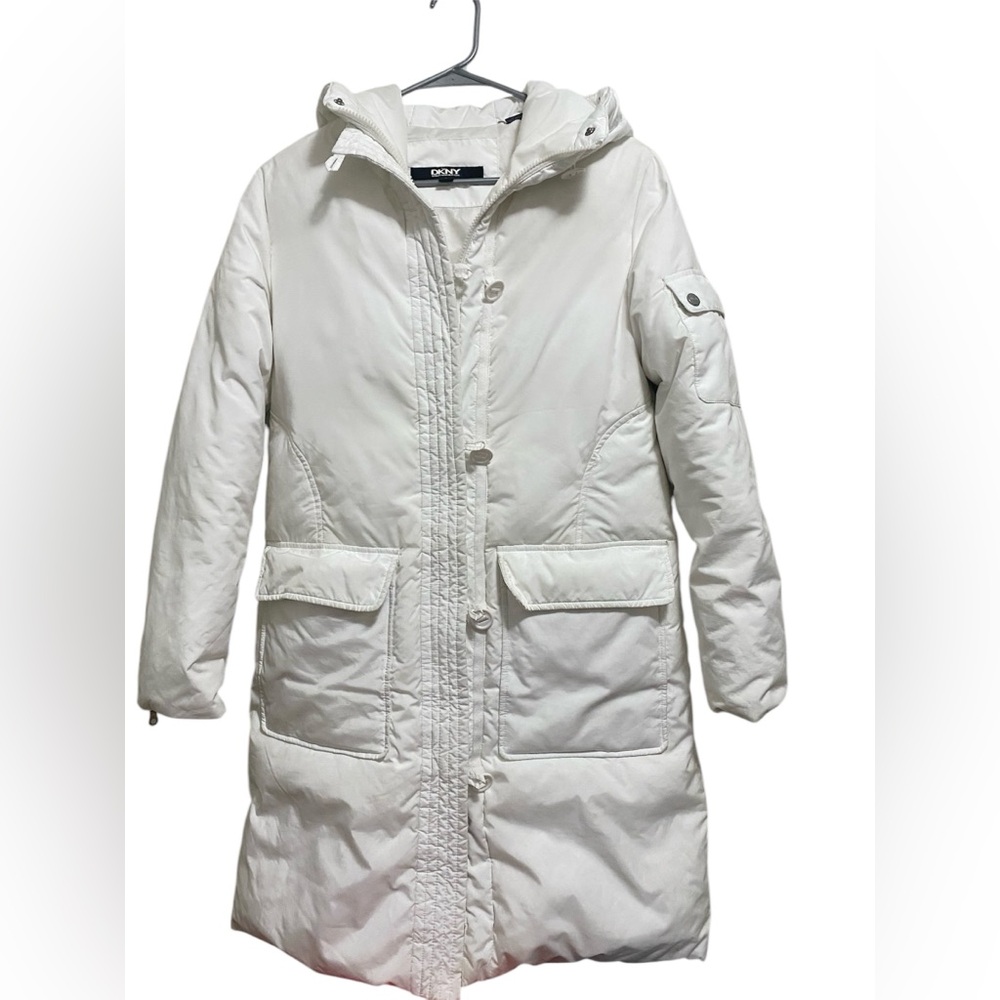 DKNY Winter Coat with hood - EUC